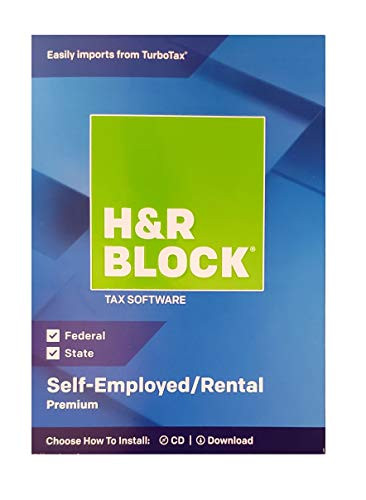 H R Block Premium 2018 Self-Employed-Rental Property Owners Tax Software  Traditional Disc