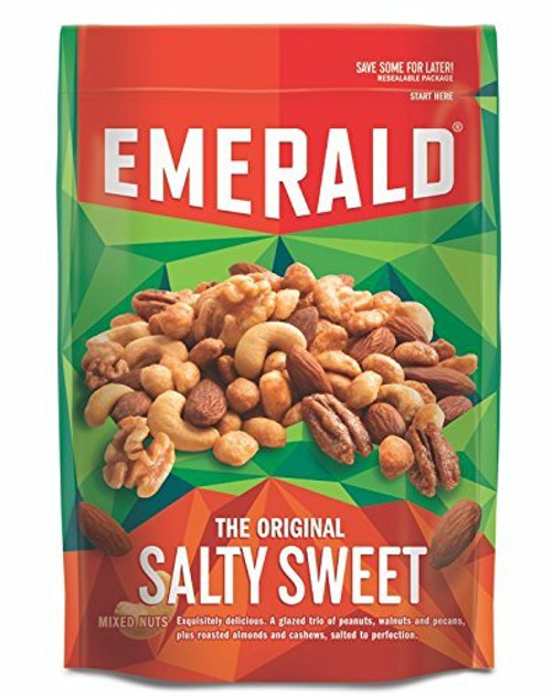 Emerald Nuts 5oz - 6oz Resealable Bag Pack of 4 Original Salty Sweet Mixed Nuts 5-5oz Emerald Nuts 5oz - 6oz Resealable Bag Pack of 4 Original Salty Sweet Mixed Nuts 5-5oz