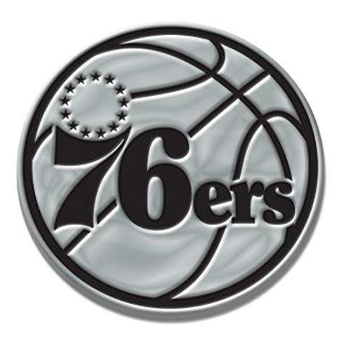 WinCraft Philadelphia 76ers Premium Auto Emblem Chrome Metal WinCraft Philadelphia 76ers Premium Auto Emblem Chrome Metal