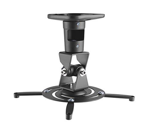 AMER Projector Mount - Universal Ceiling Bracket LCD DLP Tilt 360° Swivel 30lbs Black