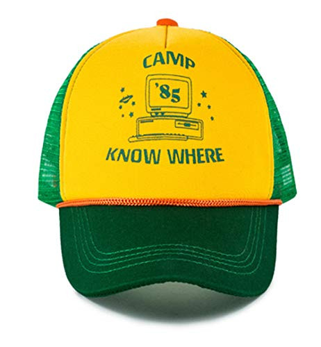 Dustin Hat Cap Camp Know Where Hat Cap Stranger Things Dustin Hat Caps Baseball Cap for Men Boys Green