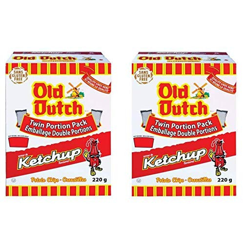 2 Boxes of Old Dutch Ketchup Chips 2 x 220G Bundle  Imported from Canada