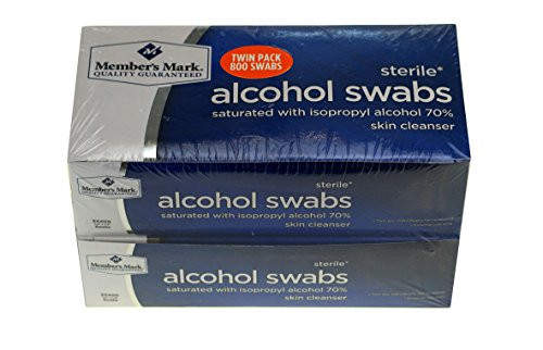 Member s Mark Sterile Alcohol Swabs  Twin Pack  800 Swabs