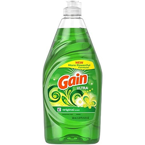 Gain Ultra Dishwashing Liquid Dish Soap  Original Scent - 21-6 Fluid Ounce Pack of 4
