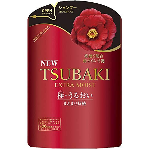 TSUBAKI Extra Moist Shampoo Refill 345 ml Shiseido TSUBAKI Extra Moist Shampoo Refill 345 ml Shiseido