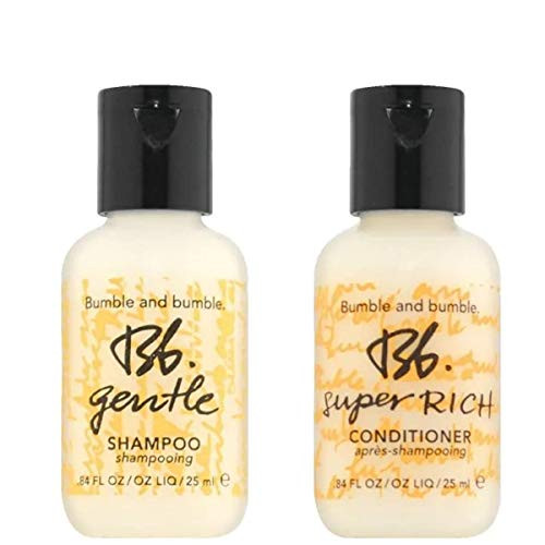 Bumble and Bumble Gentle Shampoo and Super Rich Conditioner  Sample Size  Lot of 10 5 Each-Each 0-84 FL Oz  Total 8-4 FL Oz