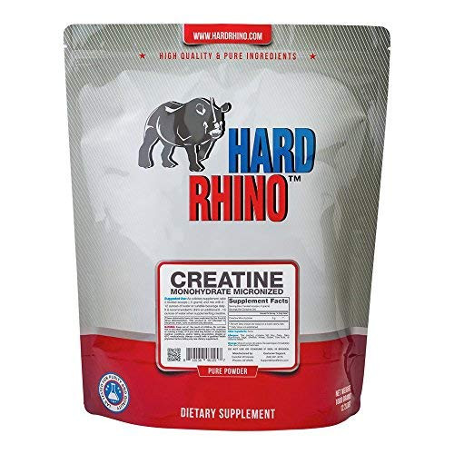 Hard Rhino Creatine Monohydrate Micronized Powder 1 Kilogram 2-2 Lbs Unflavored Lab-Tested Scoop Included Hard Rhino Creatine Monohydrate Micronized Powder 1 Kilogram 2-2 Lbs Unflavored Lab-Tested Scoop Included