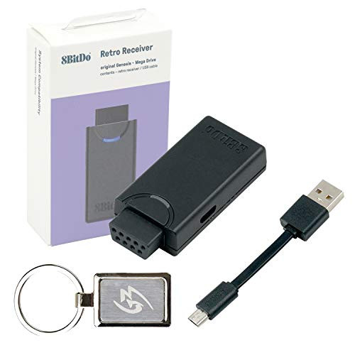 Mcbazel Wireless Gaming Controller Retro Receiver for the Original Sega Genesis and Mega Drive Console with Gam3Gear Keychain