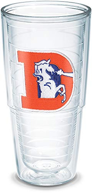 Tervis NFL Denver Broncos Legacy Emblem Individual Tumbler  24 oz  Clear