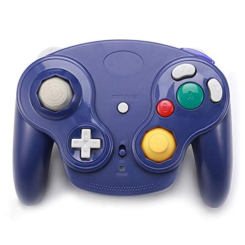 GALGO Wireless Gamecube Controllers  Classic Gamecube Wavebird Wireless wii Controller Remote Gamepad Joystick for Nintendo Gamecube Console  Compatible with Wii Purple