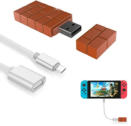 Wireless Controller Bluetooth Adapter for Nintendo Switch  Compatible with Windows Mac   Raspberry Pi With OTG Cable Gamecube Accessories