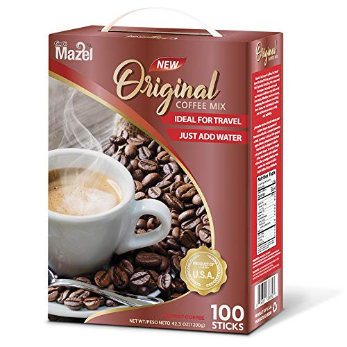 Cafe Mazel Instant Coffee - Original  Instant Coffee Mix  3 in 1 instant coffee  100 sticks
