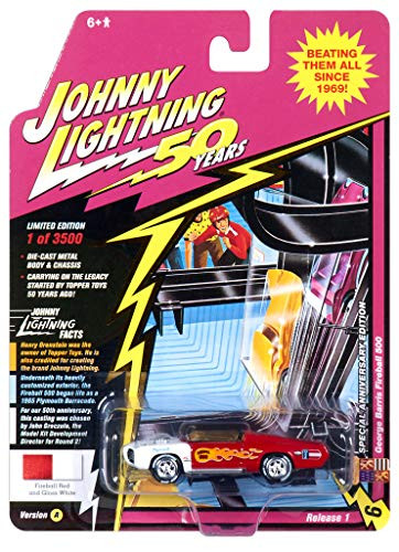 Johnny Lightning JLCG018 Classic Gold VER A George Barris Fireball 500 Red