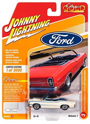Johnny Lightning JLCG021 Classic Gold VER A 1968 Ford Fairlane Torino GT Convert