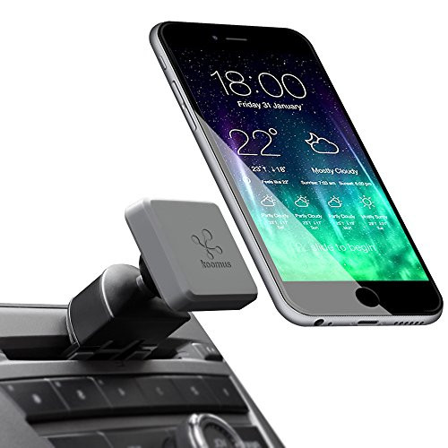 Koomus Pro CD-M Universal CD Slot Magnetic Cradle-less Smartphone Car Mount Holder for all iPhone and Android Devices  Single