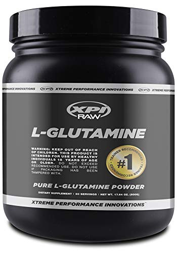XPI RAW L-Glutamine Powder 500 Grams - Non-GMO  Gluten Free Powder