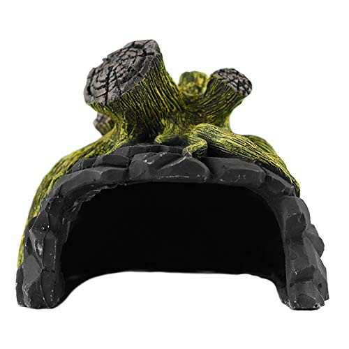 OMEM Reptile Breeding Box Shelter Humidify Hide Cave Habitat Decor Terrarium Hideout Caves Ceramics