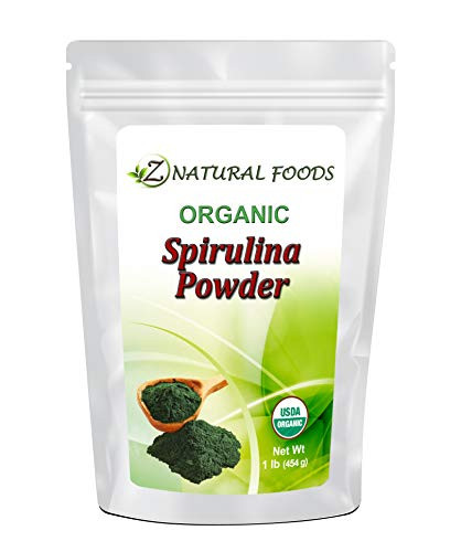 Organic Spirulina Powder - Amazing Blue Green Algae Superfood - Rich in Amino Acids  Vitamins  Minerals - Mix in Drinks  Smoothies  Shakes  Recipes - Raw  Vegan  Non GMO  Gluten Free - 1 lb