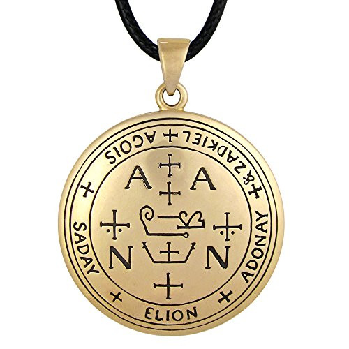 Moonlight Mysteries Bronze Sigil of Archangel Zadkiel Talisman Necklace Moonlight Mysteries Bronze Sigil of Archangel Zadkiel Talisman Necklace