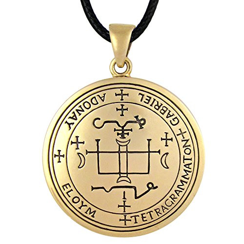 Bronze Sigil of Archangel Gabriel Talisman Necklace Bronze Sigil of Archangel Gabriel Talisman Necklace