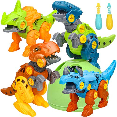 Sanlebi Take Apart Dinosaur Toys for Kids - Building Dino Egg Play Kit with Screwdrivers DIY Construction Engineering Set STEM Learning Gifts for Boys Girls Age 3 4 5 Sanlebi Take Apart Dinosaur Toys for Kids - Building Dino Egg Play Kit with Screwdrivers DIY Construction Engineering Set STEM Learning Gifts for Boys Girls Age 3 4 5