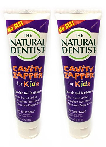 Prevent Cavities With Natural Dentist Kids Toothpaste SLS Free Cavity Zapper 5 Oz Fluoride Gel helps Strengthen teeth and fight cavities  Pack of 2