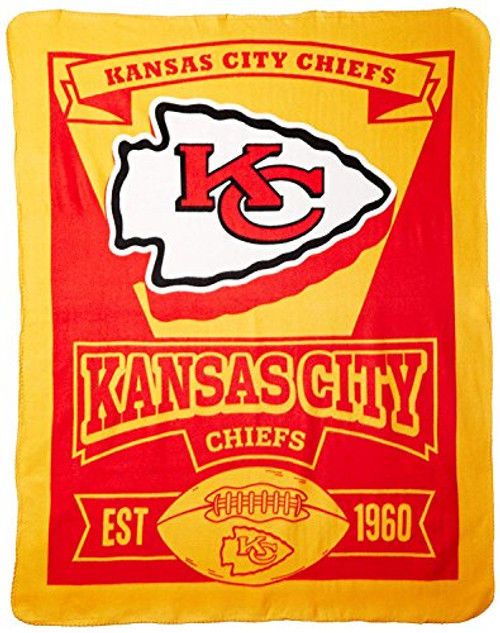 Officially Licensed NFL Kansas City Chiefs Marque Printed Fleece Throw Blanket 50 x 60 Multi Color Officially Licensed NFL Kansas City Chiefs Marque Printed Fleece Throw Blanket 50 x 60 Multi Color