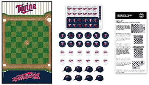 MasterPieces MLB Minnesota Twins Checkers Board Game MasterPieces MLB Minnesota Twins Checkers Board Game