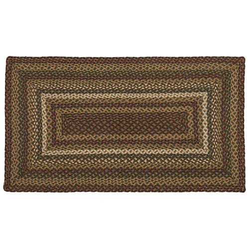 VHC Brands Rustic & Lodge Flooring - Tea Cabin Green Jute Rug, 2'3" x 4'