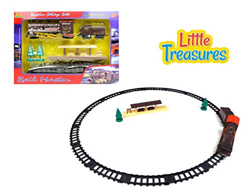 Little Treasures Grab Your suitcases and Board This Train which is Ready to go! Rail Master Train Play Set is a Perfect Toy Set for Children of Ages Three and Above- Dont Forget to Buy Your Ticket! Little Treasures Grab Your suitcases and Board This Train which is Ready to go! Rail Master Train Play Set is a Perfect Toy Set for Children of Ages Three and Above- Dont Forget to Buy Your Ticket!