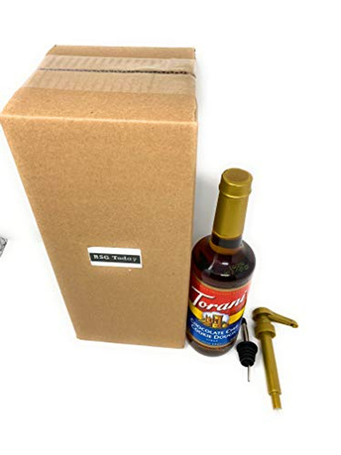 Torani Chocolate Chip Cookie Dough Syrup  750 ml bottle with RSG TODAY PUMP and SPOUT Boxed