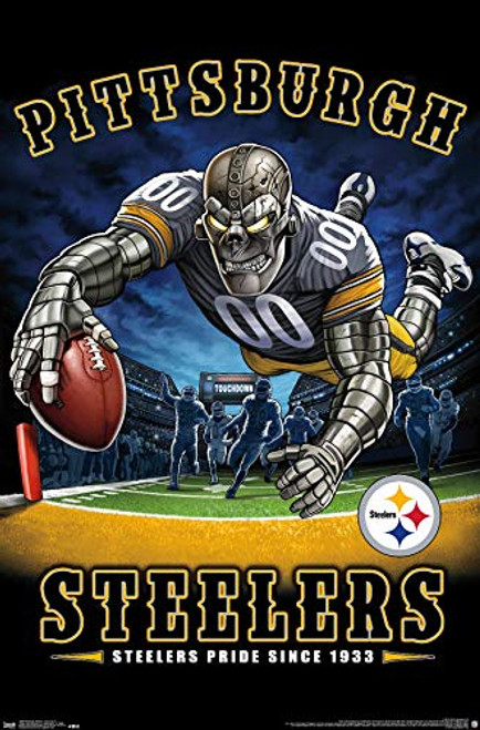 Trends International NFL Pittsburgh Steelers - End Zone 17 Wall Poster  22-375  x 34   Premium Unframed Version Trends International NFL Pittsburgh Steelers - End Zone 17 Wall Poster  22-375  x 34   Premium Unframed Version
