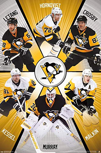 Trends International Pittsbugh NHL Pittsburgh Penguins - Team 16 Wall Poster  22-375  x 34   Premium Unframed Version