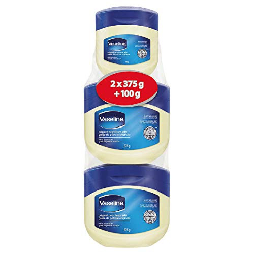 Vaseline- Original Petroleum Jelly  2 Packs of 375 g  100 g