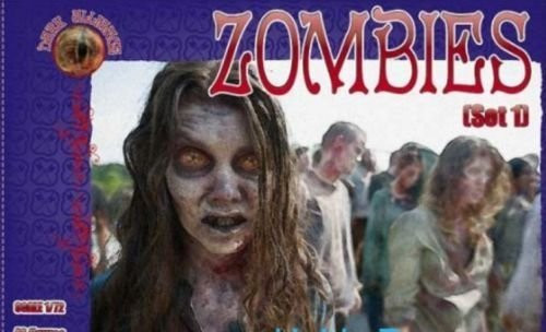 PLASTIC MODEL KIT ZOMBIES  SET 1 1-72 ALLIANCE 72023