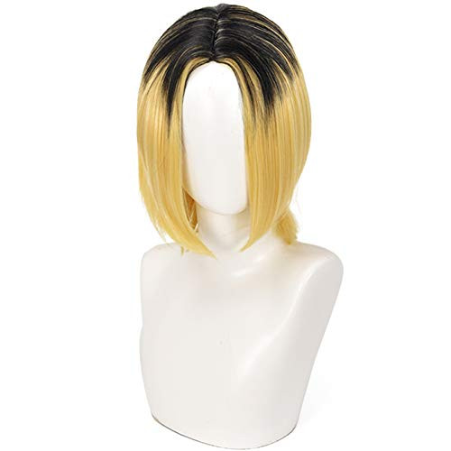 Soyusunny Cosplay Wig Short Costume Halloween Wigs for Men Boys Kozume Kenma