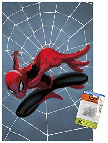 Marvel Comics - Spider-Man - Minimalist Wall Poster with Push Pins