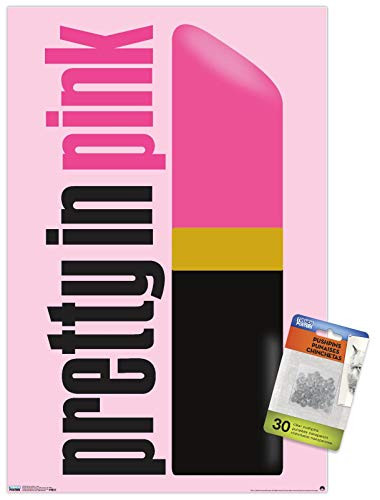 Pretty in Pink - Logo Wall Poster with Push Pins