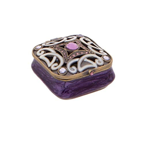 BellaMira Lifestyle Accessories Art Nouveau Decorative Handmade Enamel Trinket Box Collectable Birthday for Men Women Girls Art Nouveau Trinket Box