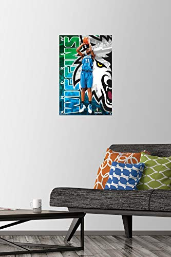 NBA Minnesota Timberwolves - Andrew Wiggins 14 Wall Poster with Push Pins