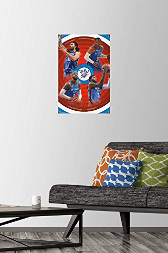 NBA Oklahoma City Thunder - Team 17 Wall Poster with Push Pins