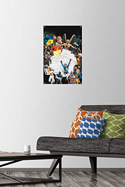 DC Comics - The Justice Society of America - Table Meeting Wall Poster with Push Pins