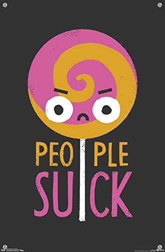 David Olenick - People Suck Wall Poster with Push Pins