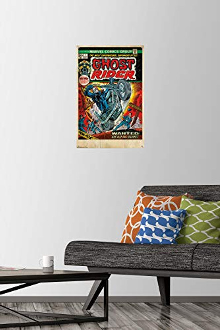 Marvel Comics - Ghost Rider - Cover  1 Wall Poster with Push Pins