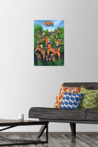 Naruto - Poses Wall Poster with Push Pins