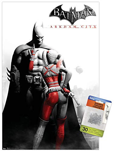 DC Comics VIdeo Game - Arkham City - Key Art Wall Poster with Push Pins
