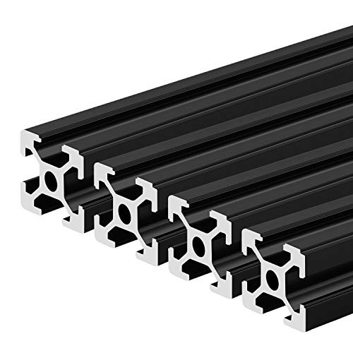 Twotrees 4 Pcs 2020 CNC 3D Printer Parts European Standard Anodized Linear Rail Aluminum Profile Extrusion for DIY 3D Printer 400mm Twotrees 4 Pcs 2020 CNC 3D Printer Parts European Standard Anodized Linear Rail Aluminum Profile Extrusion for DIY 3D Printer 400mm