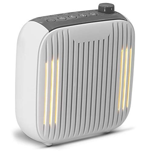 White Noise Machine for Baby  Kids  Adult Sleeping-18 SQ Nature Sounds Sleep Sound Machine -Sound Therapy Machine with Timer  Memoery  Volume Control  Warm Light for Home  Office and Travel WH-M1