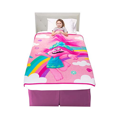 Franco Kids Bedding Super Soft Plush Throw  46  x 60   Trolls World Tour