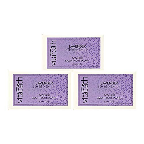 Vitabath 8oz Lavender Chamomile Bar Soap 3pk